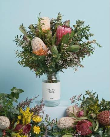Assorted bridal bouquets